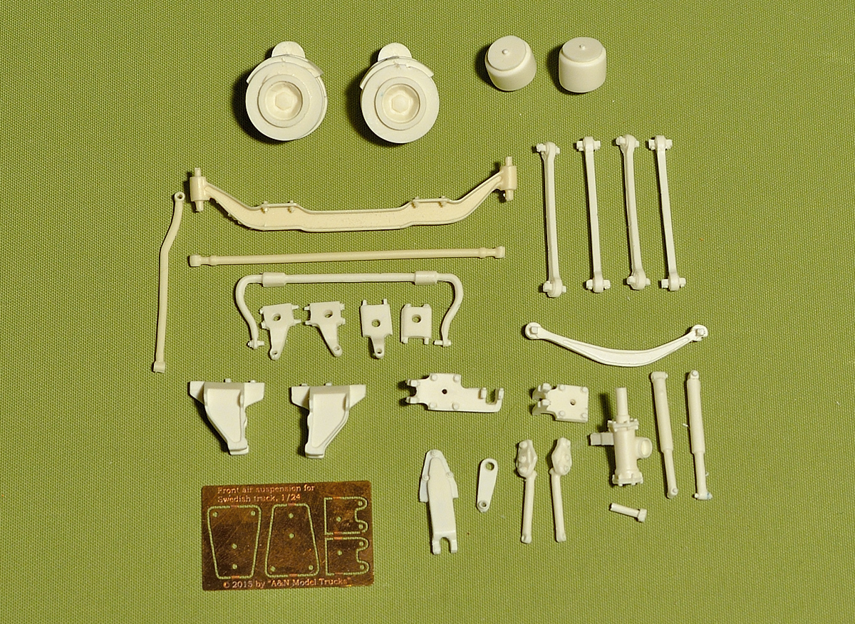 Front air suspension for Swedish truck