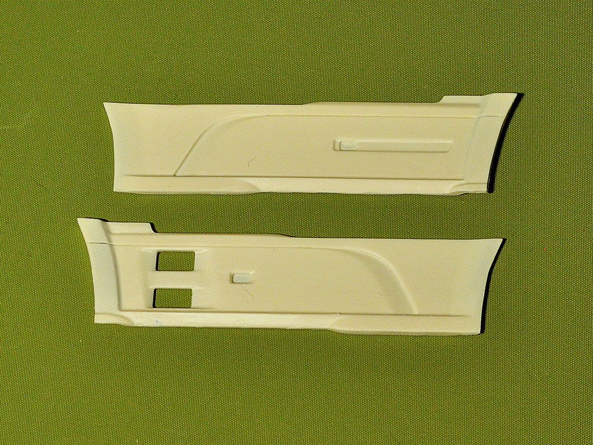 Dutch truck Euro 6 side skirts (Italeri chassis). Conversion kit