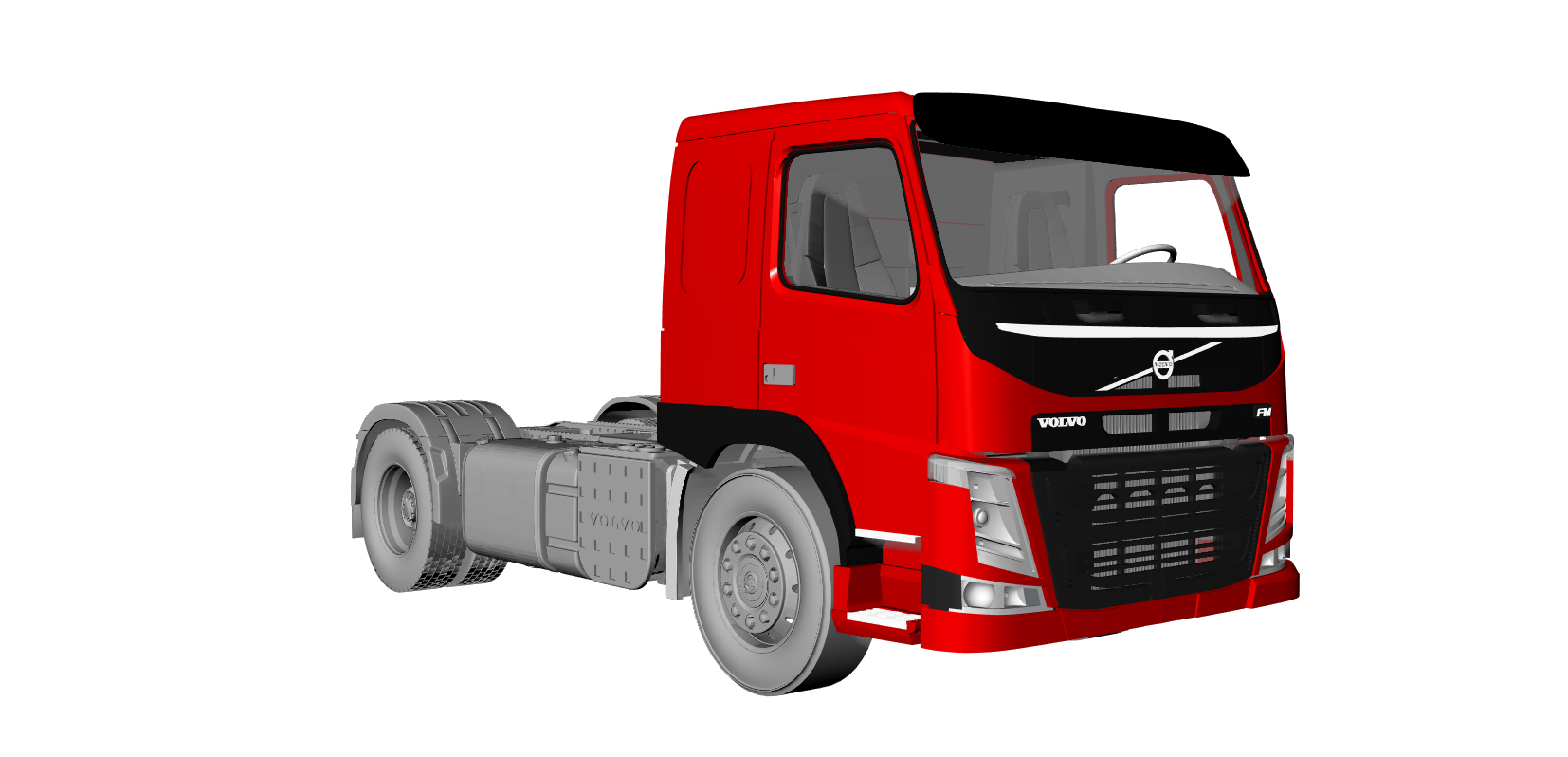 Highway truck (flat roof)