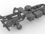 4x4 chassis for German construction truck. Conversion kit, 1/24