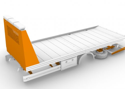 Recovery truck body for 5.5 ton truck. Resin kit, 1/24