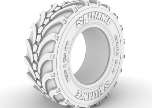 Off-road tire 445/65 R 22.5. Scale 1/24