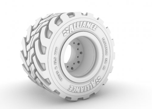 Rear off-road  tire750/45 R 22.5. Scale 1/24