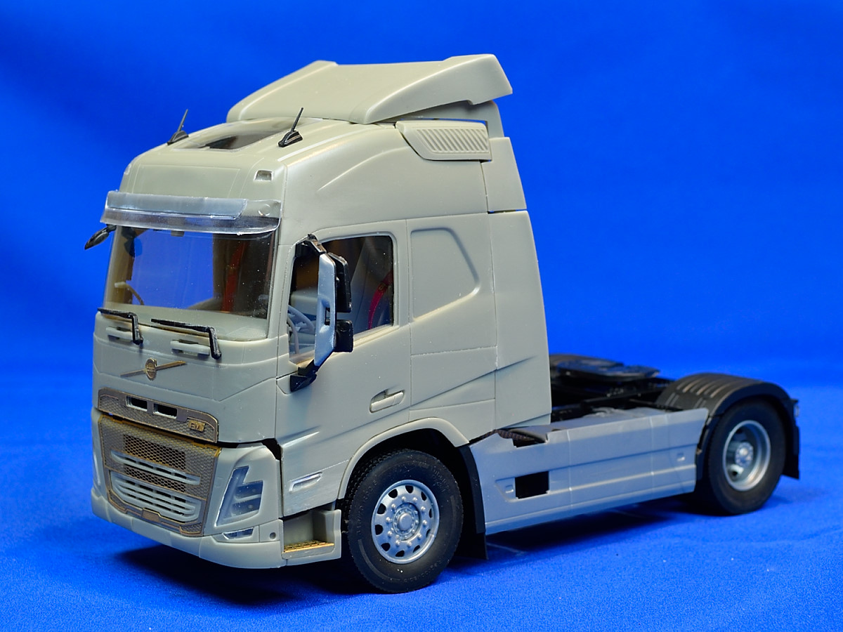 Mid-range Swedish truck, sleeper cab, high roof. Conversion kit, 1/24 - immagine 15