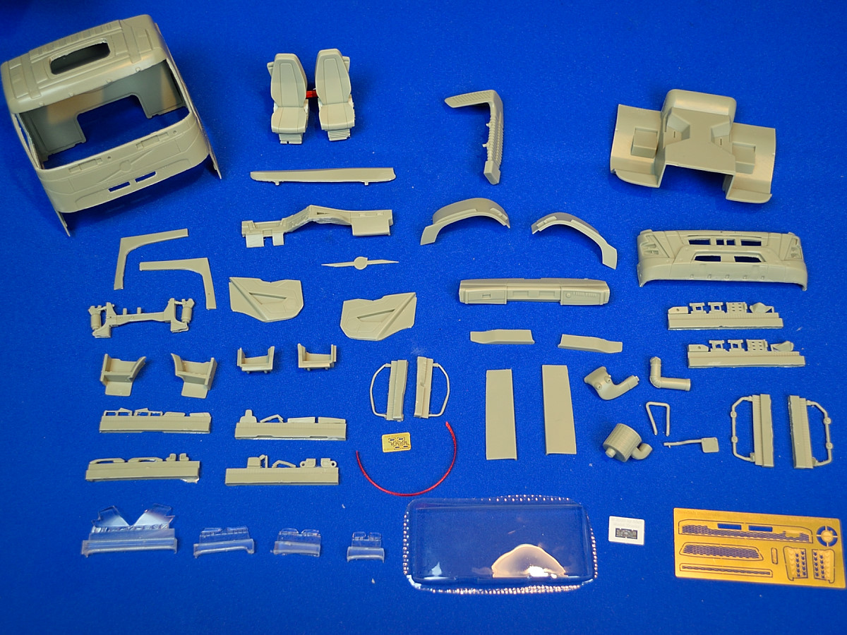 Swedish construction truck, day cab. Conversion kit, 1/24 - Image 2