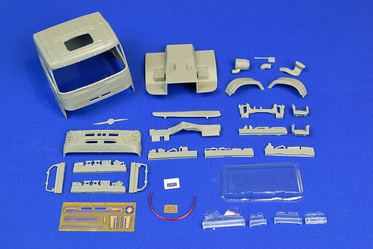 Swedish construction truck, sleeper cab, flat roof (Economy Line). Conversion kit, 1/24 - Image 2