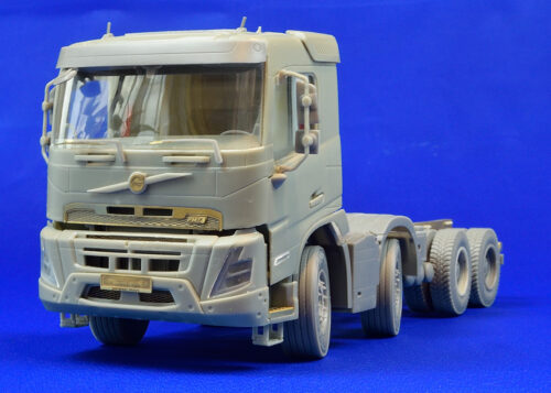 8x4 tandem chassis for Swedish construction truck. Scale 1/24
