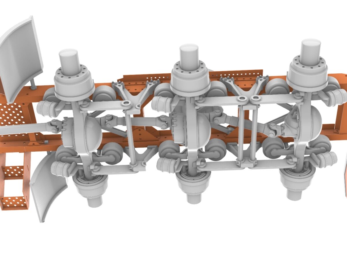 AG 690 tri-drive suspension conversion kit. Scale 1/24