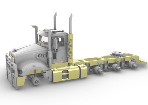 Tri-drive AD-390 suspension (day cab). Conversion kit. 1/24