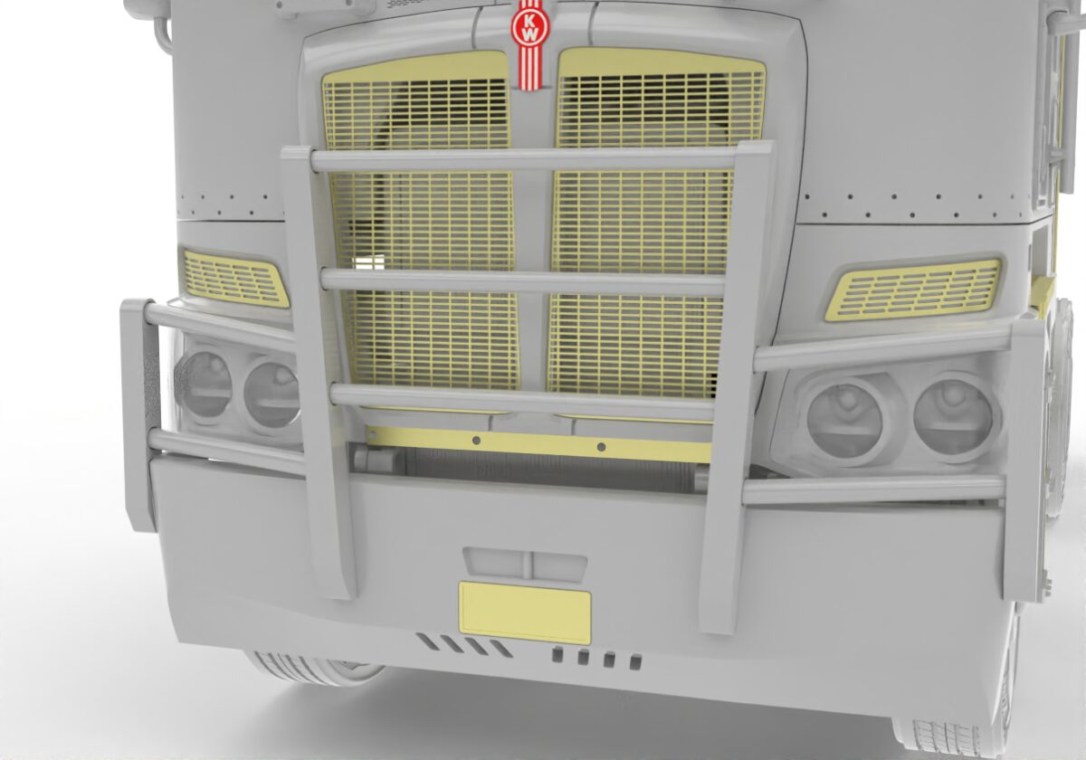 Bullbar and stoneguard for Aussie K220 truck. Scale 1/24