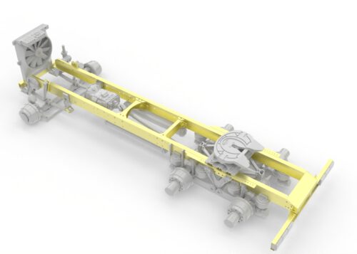 Photo-etched chassis for Aussie K220/K200 truck. Scale 1/24