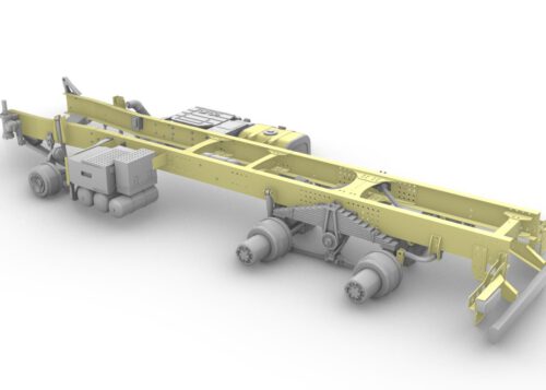 French truck 6x4 chassis. Scale 1/24